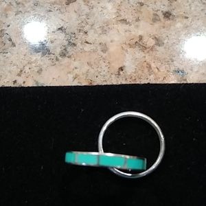 New Interwining Turquoise Rings
